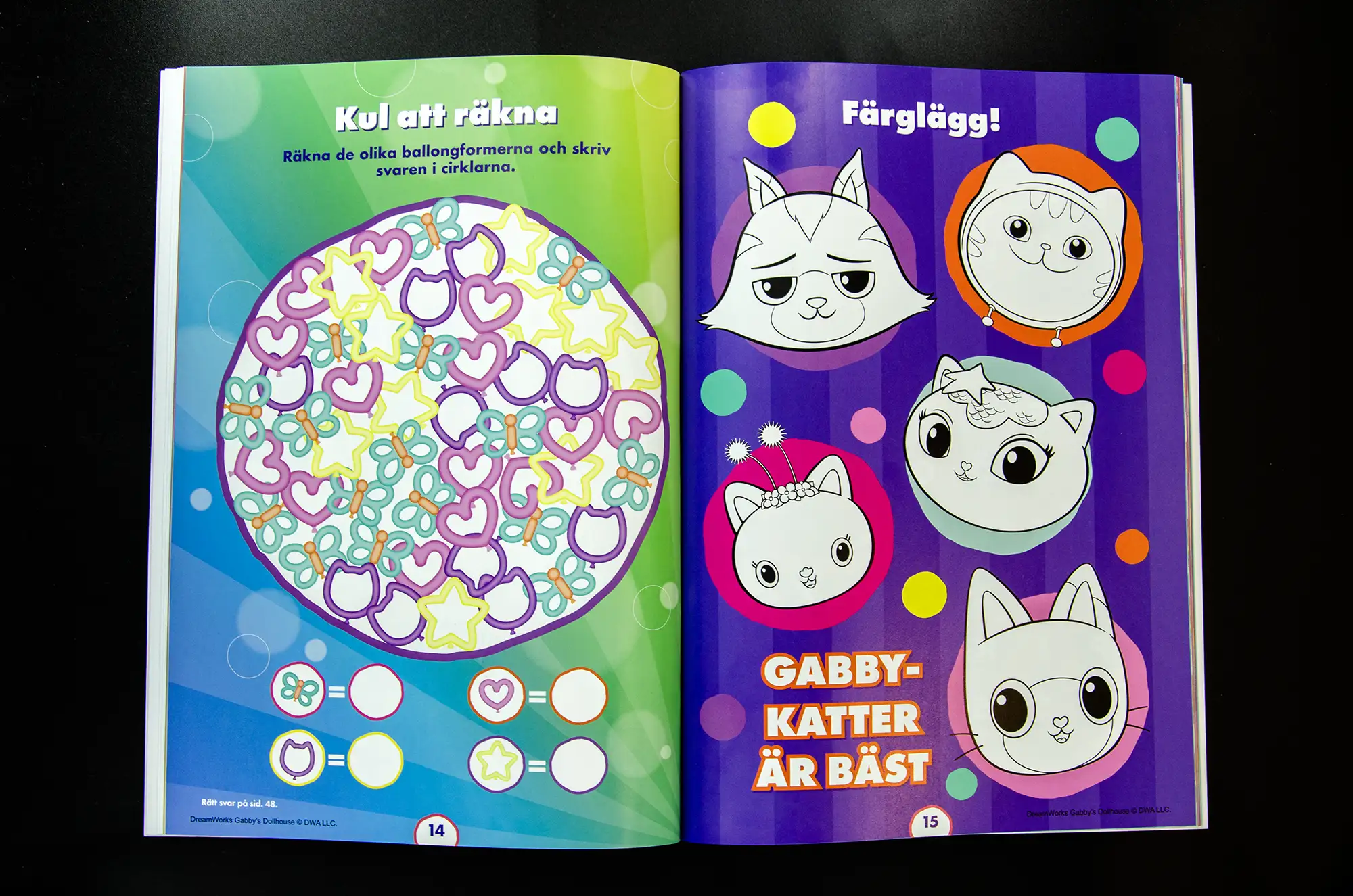 Gabby's Dollhouse Ultimate Colouring & Activity Book interior pages